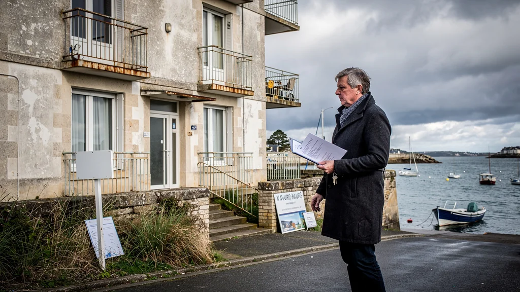 Appartement à Port Navalo avec ambiance immobilière, évoquant trois ventes du même bien en cinq ans
