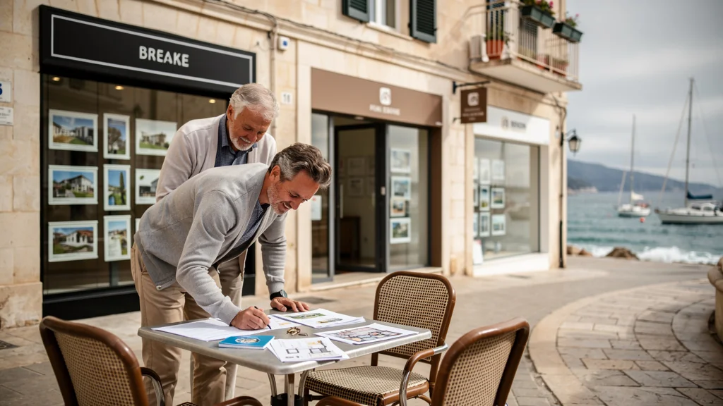 Comparatif de trois agences de la presqu'île pour un même mandat de vente en bord de mer