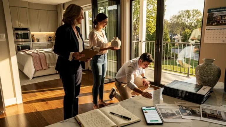 Photo ultra-réaliste d'une semaine de visites immobilières pour comprendre les décisions des acheteurs