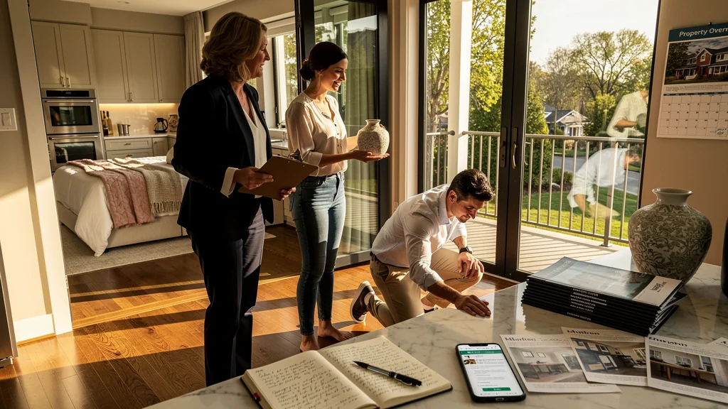 Photo ultra-réaliste d'une semaine de visites immobilières pour comprendre les décisions des acheteurs