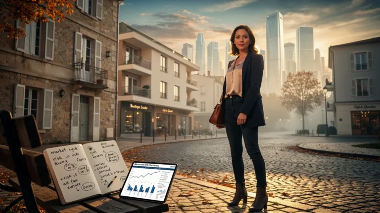 Investisseuse face aux imprévus dans l’investissement immobilier des villes moyennes en France