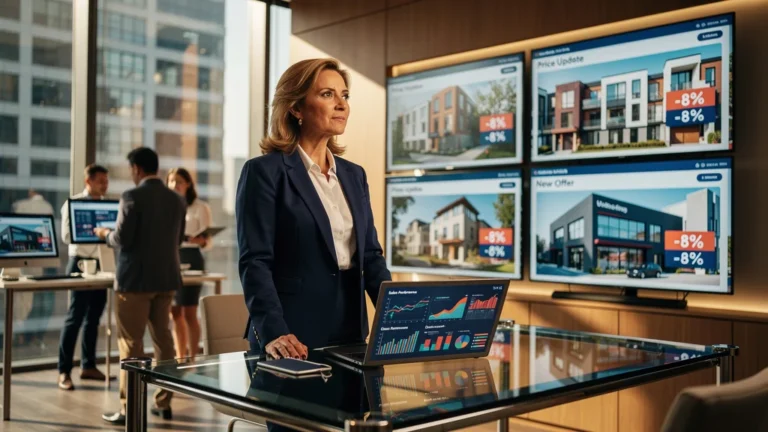 Test d'une stratégie de baisse de prix à -8% simultanée sur plusieurs biens immobiliers