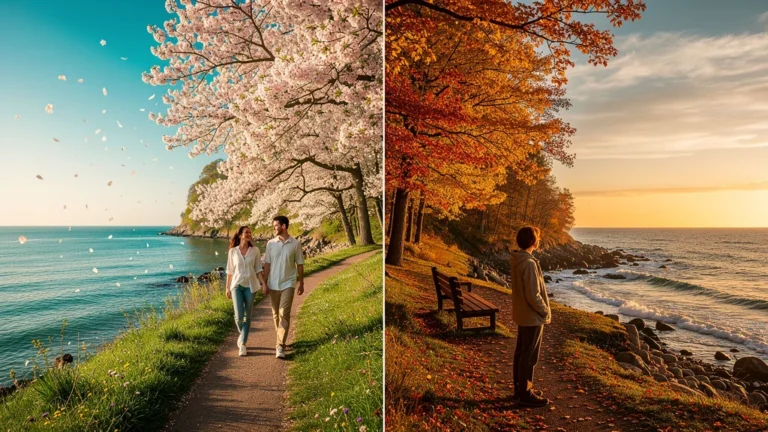 Comparaison réaliste de deux périodes de mise en vente sur la presqu'île au printemps et à la rentrée