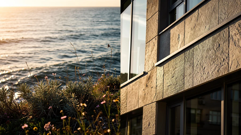 Comparaison photo vue mer et façade pour mesurer les contacts visuels en photographie