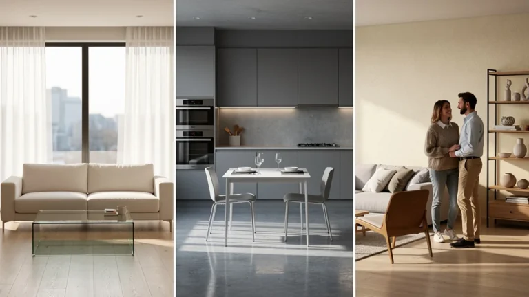 Trois biens dépersonnalisés avant vente, celui qui a séduit le plus d'acheteurs en intérieur moderne